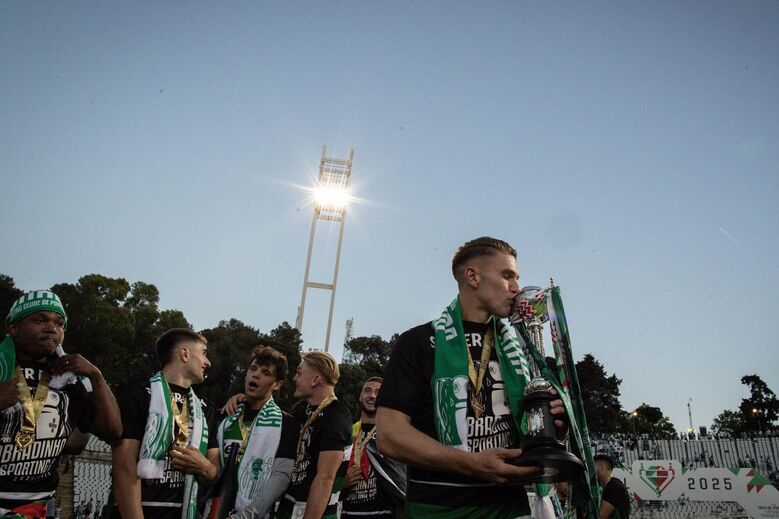 As melhores imagens da festa do Sporting no Jamor após a conquista da Taça de Portugal