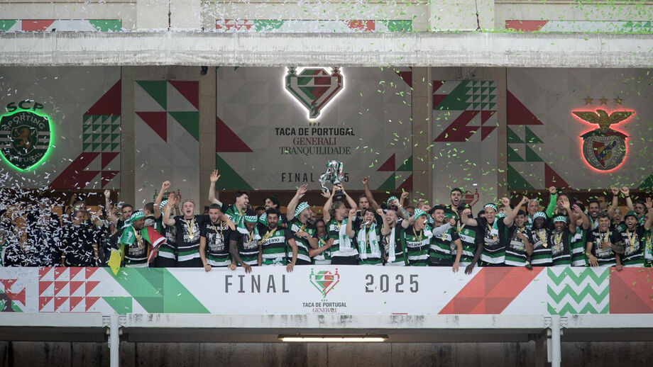 As melhores imagens da festa do Sporting no Jamor após a conquista da Taça de Portugal