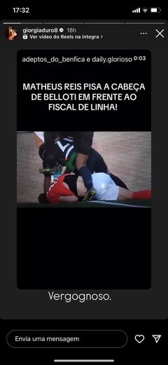 Mulher de Belotti indignada