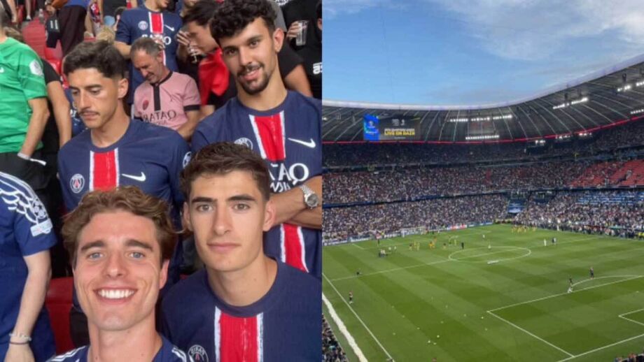 António Silva, Tomás Araújo e Tiago Gouveia equipados à PSG juntamente com Edgar Correia