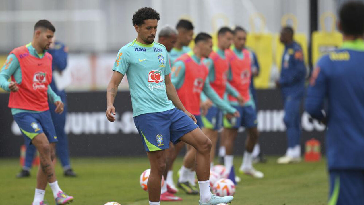 Marquinhos  integrado nos treinos da seleção