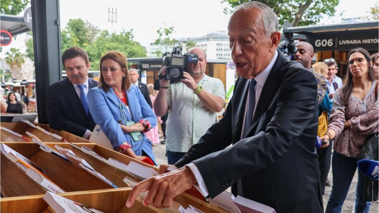 Marcelo Rebelo de Sousa na Feira do Livro de Lisboa