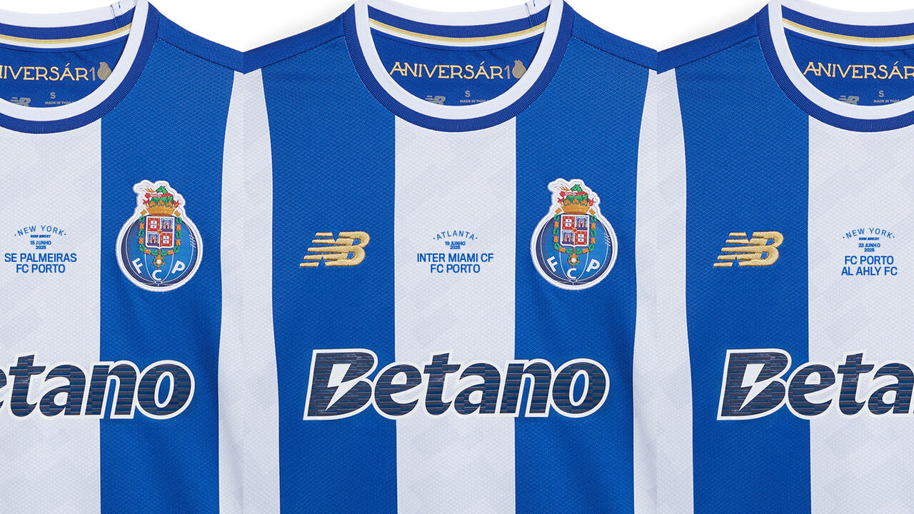 FC Porto celebra aniversário com camisolas especiais para jogos em Nova Iorque e Atlanta