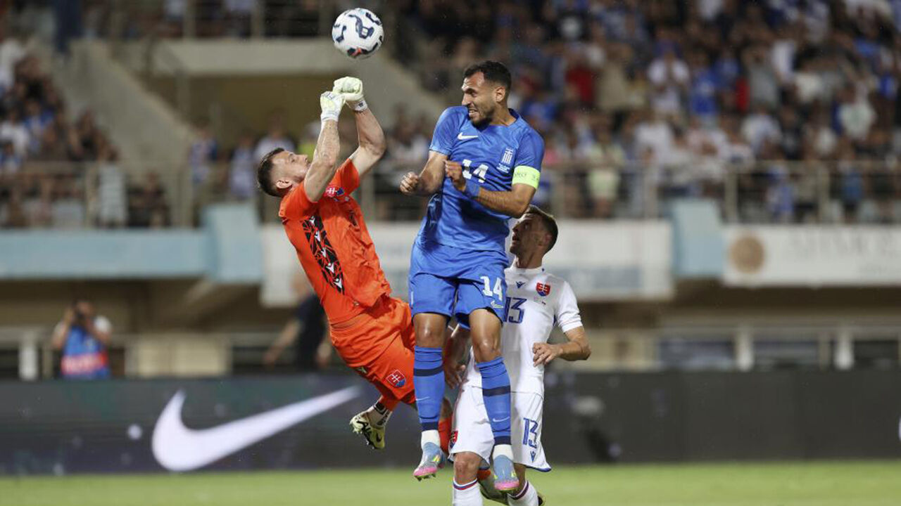 Pavlidis marca e ajuda a Grécia a vencer a Eslováquia por 4-1 num jogo particular