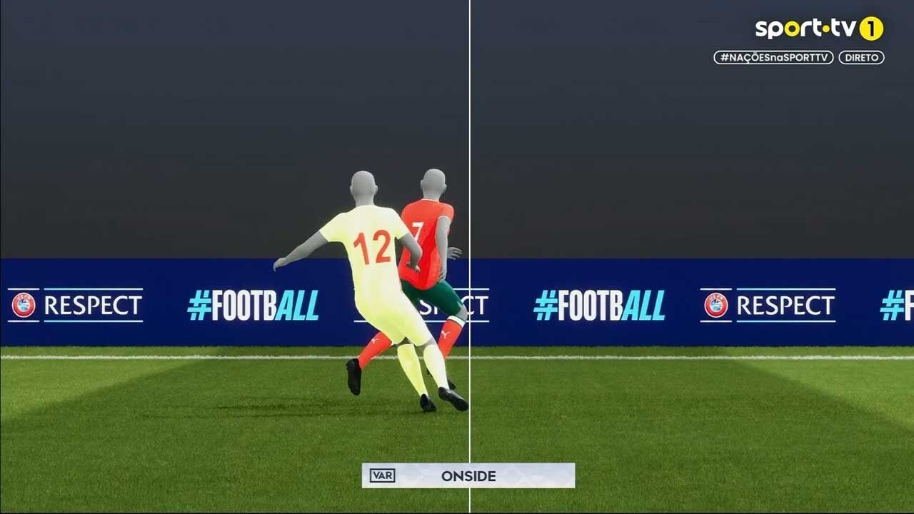 VAR confirma posição legal de jogador em campo