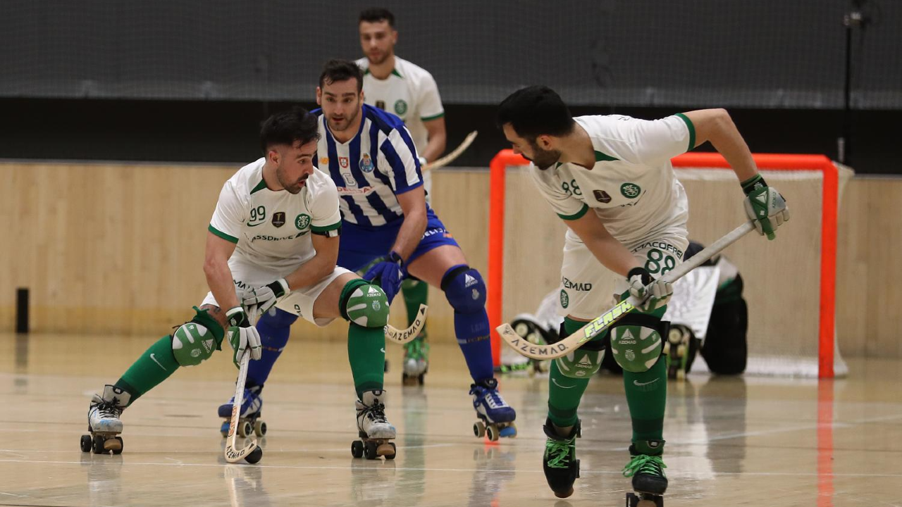 Jogo decisivo entre Sporting e FC Porto na final de hóquei em patins