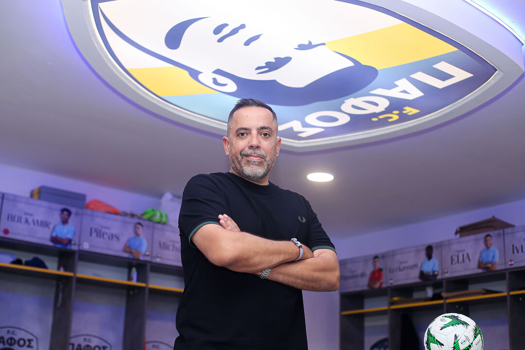 Rodolfo Vaz, diretor de scouting do Pafos, clube que conquistou a liga cipriota