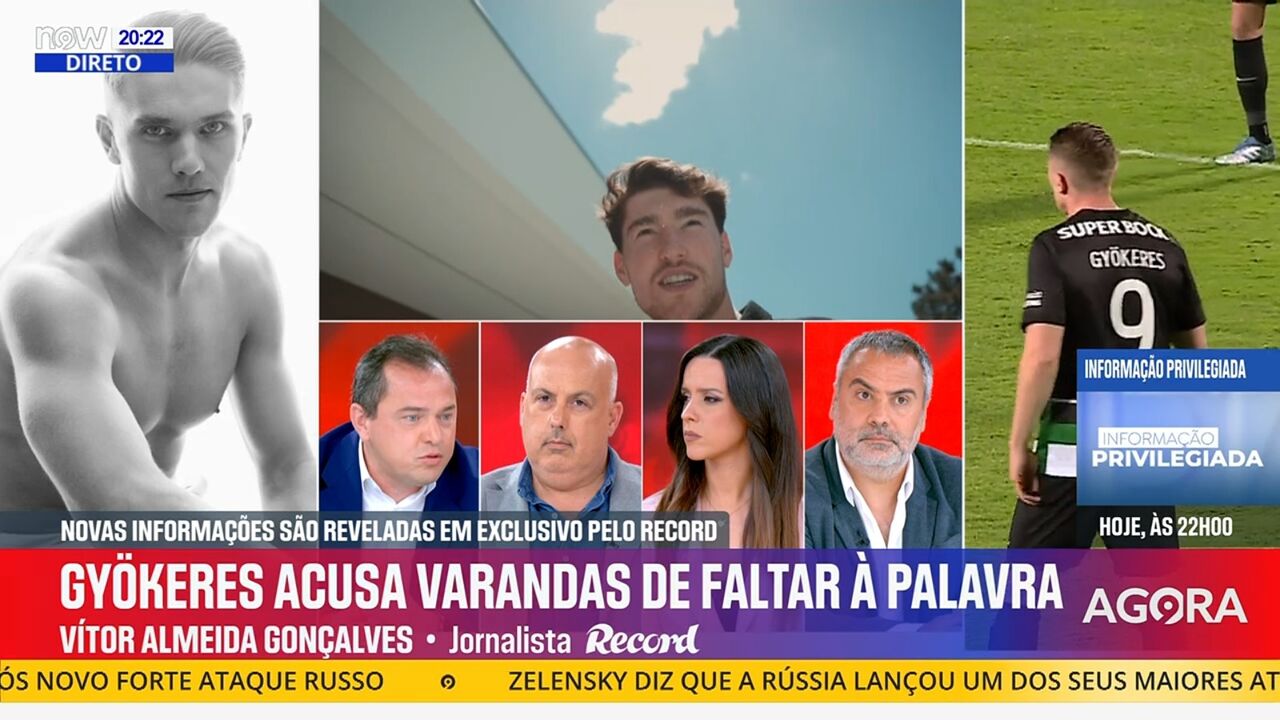 Gyökeres acusa Varandas de faltar à palavra, diz Record