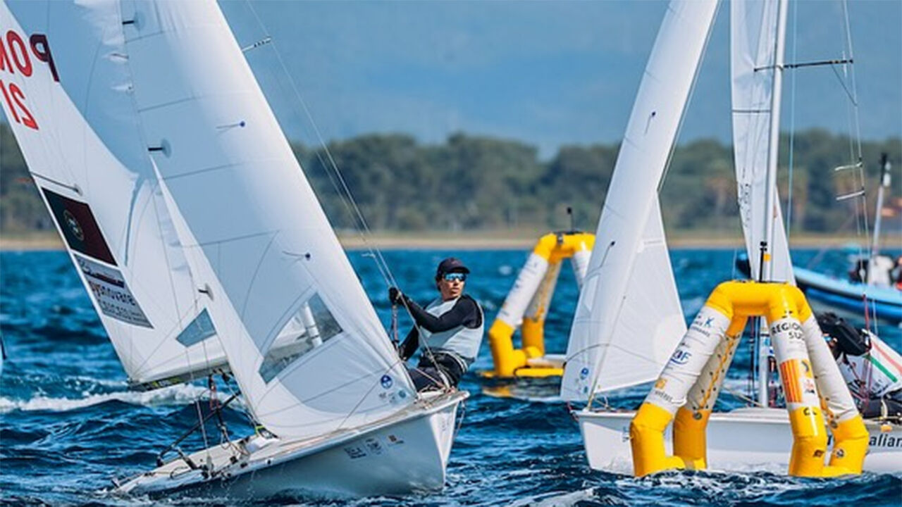 Diogo Costa e Carolina João competem no Mundial de vela 470 em Gdynia, Polónia