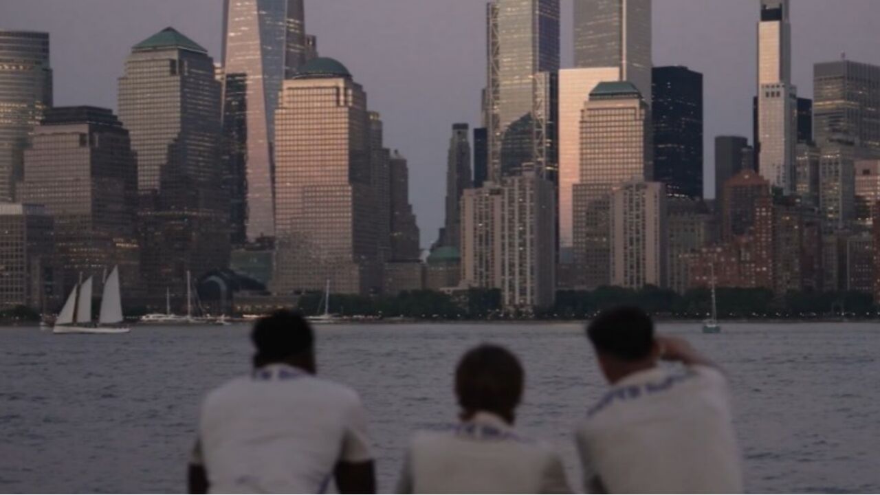 Samu, Mora e Gabri Veira em Nova Iorque, com o possível 3.º equipamento do FC Porto