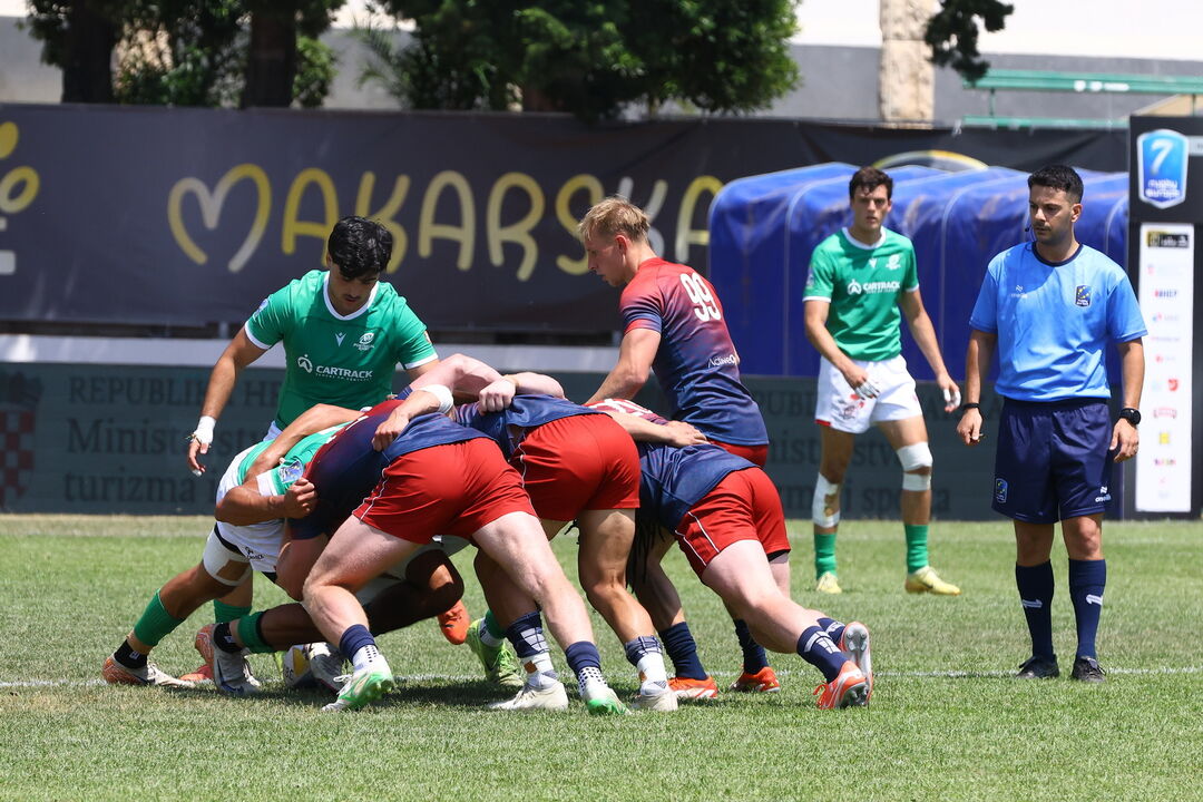 Portugal apura-se para os quartos de final do Europeu de râguebi 'sevens' em Makarska, Croácia