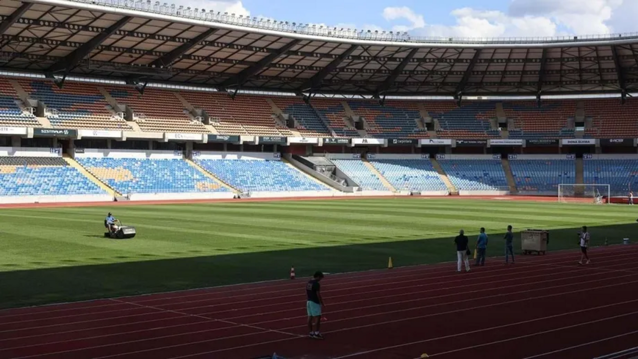 Relvado do Estádio Cidade de Coimbra em risco para a 1.ª jornada.
