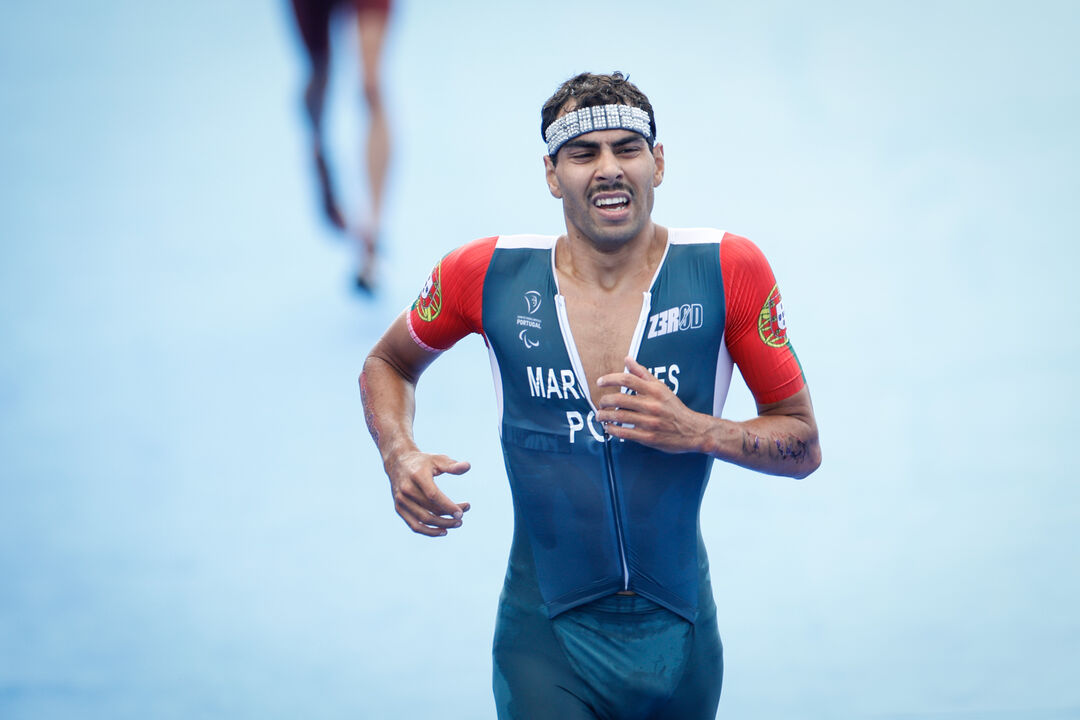 Filipe Marques, paratriatleta português, compete no Europeu de Besançon