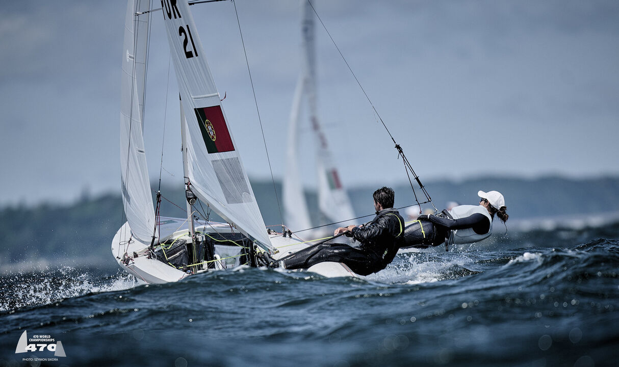 Diogo Costa e Carolina João foram sétimos no Mundial de 470, na Polónia