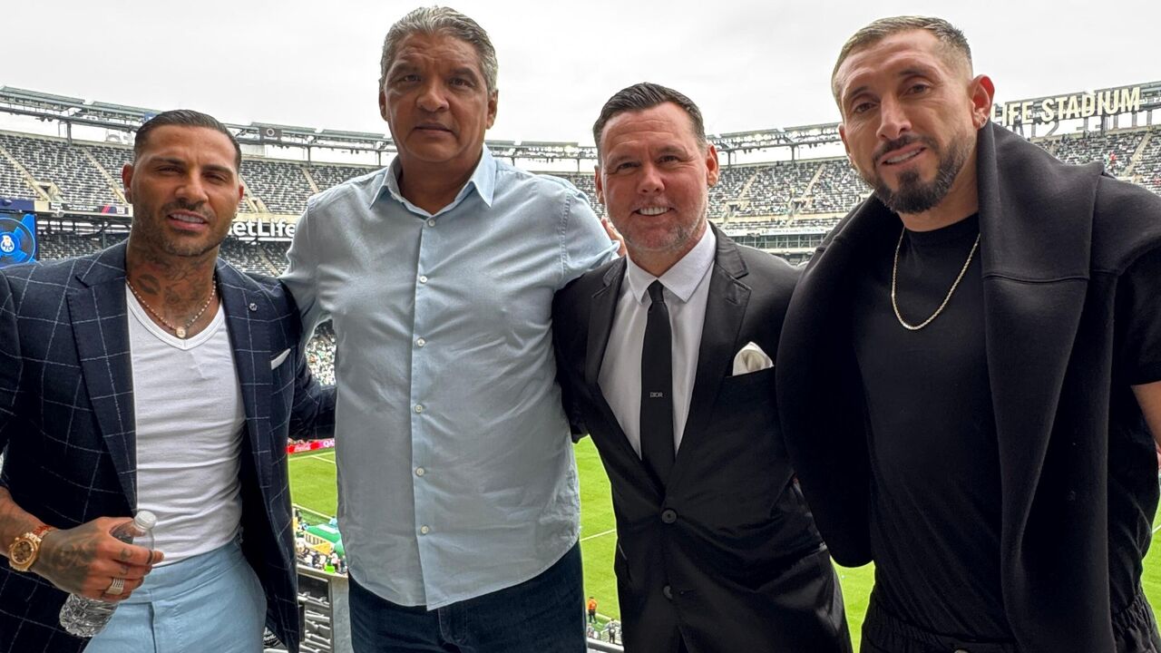 Quaresma, Maniche, Herrera e Geraldão com adeptos na MetLife Stadium
