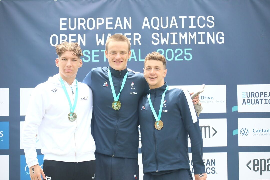 Atletas franceses vencem Europeu de águas abertas em Setúbal
