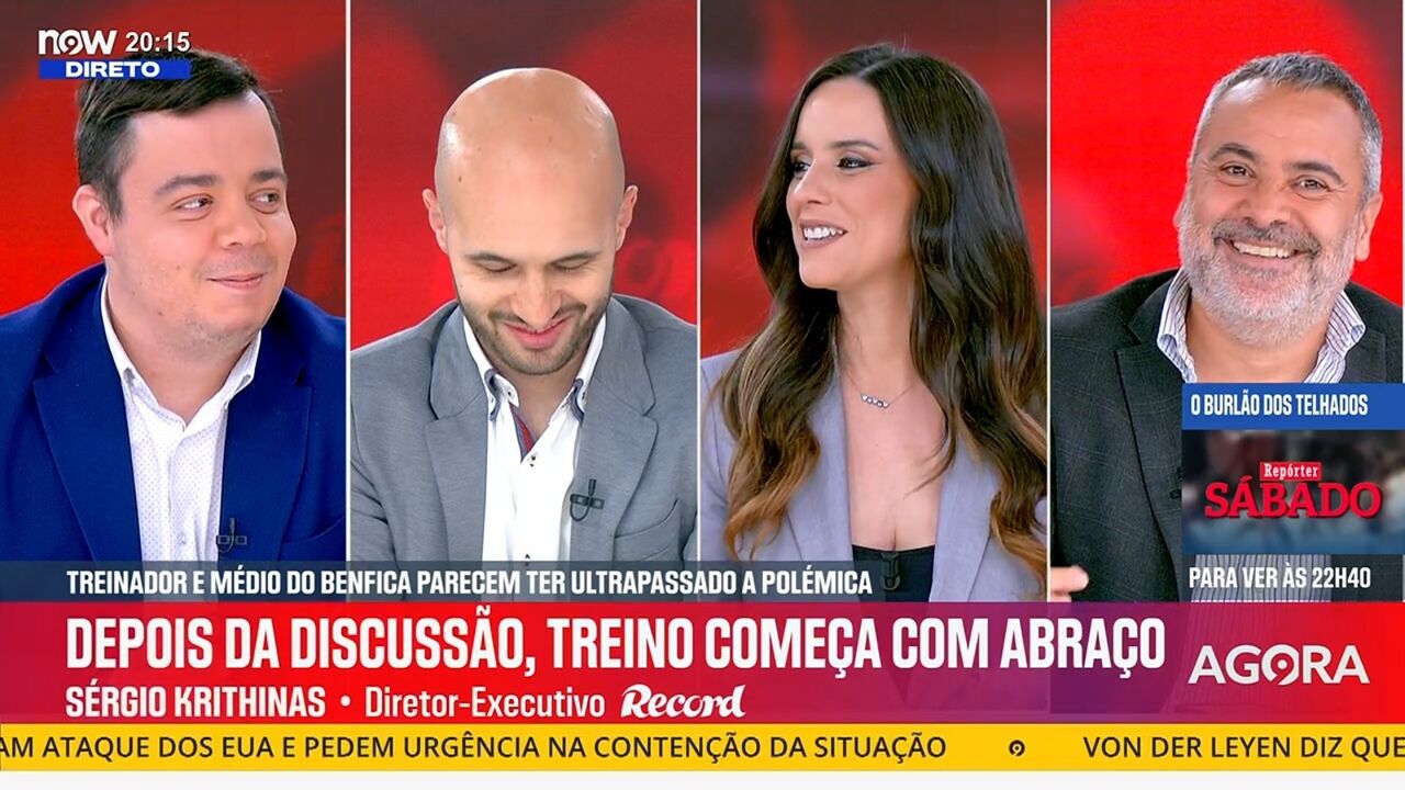 Treinador e médio do Benfica ultrapassam polémica após discussão no treino