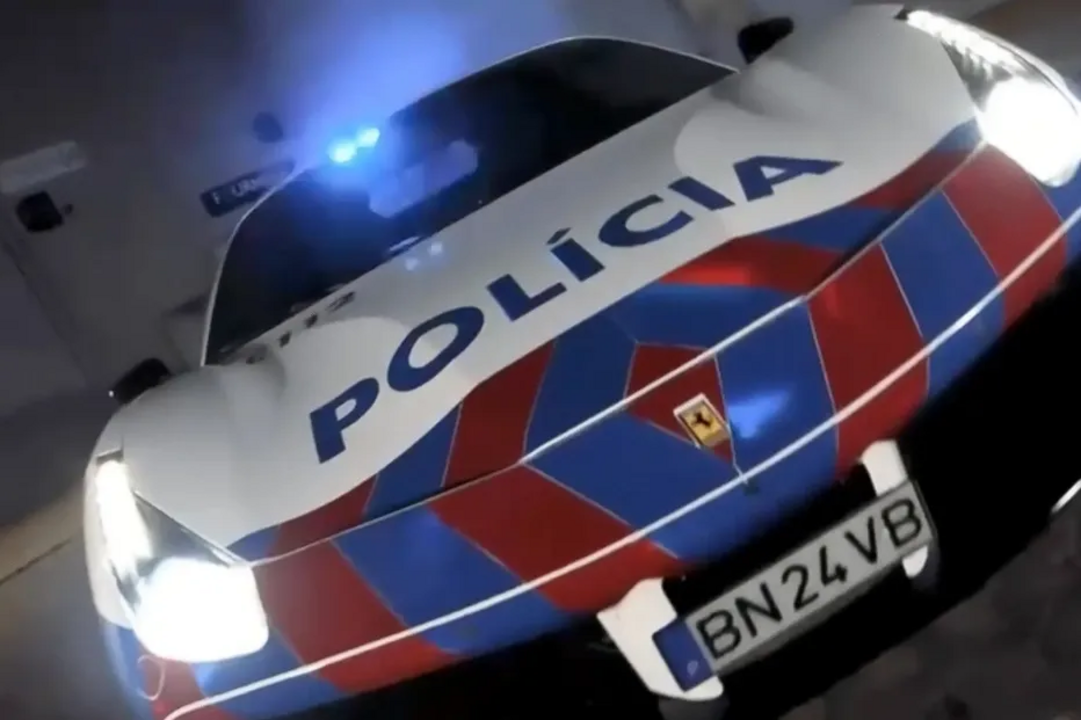 PSP recebe Ferrari apreendido para segurança rodoviária