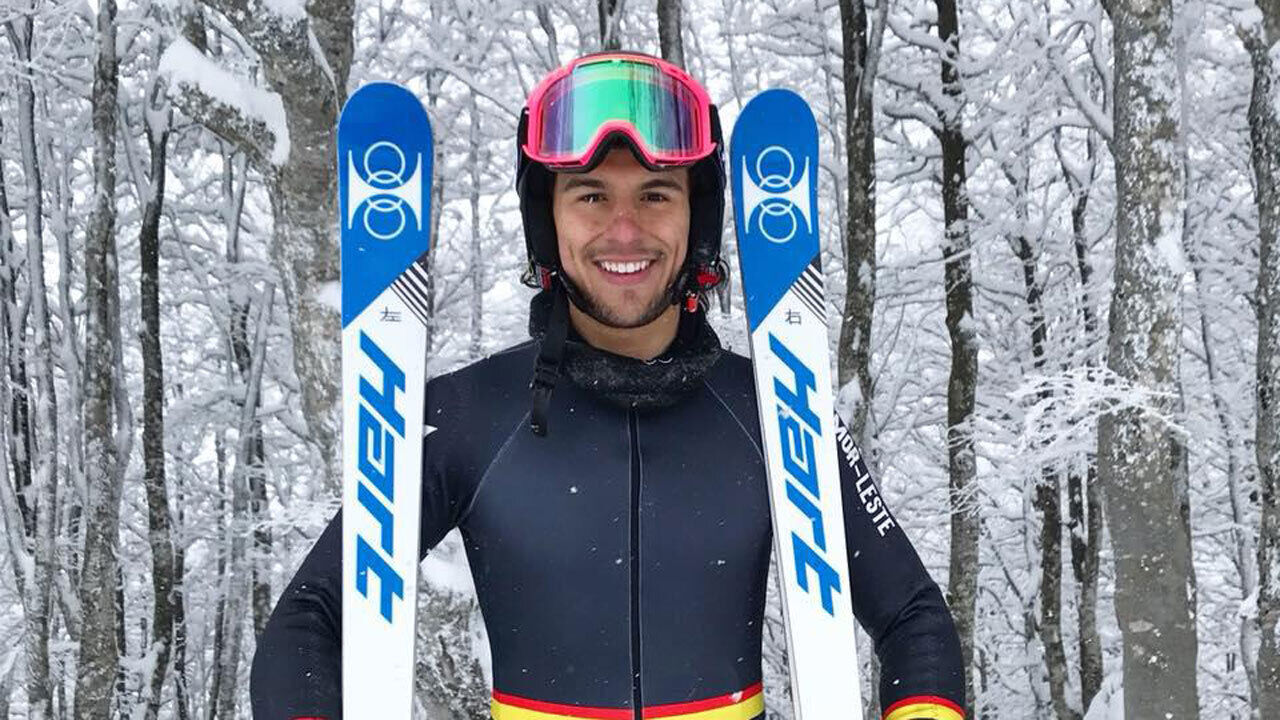 Yohan Goutt Gonçalves, atleta timorense de ski alpino, concorre à Comissão de Atletas do COI para Milão-Cortina 20
