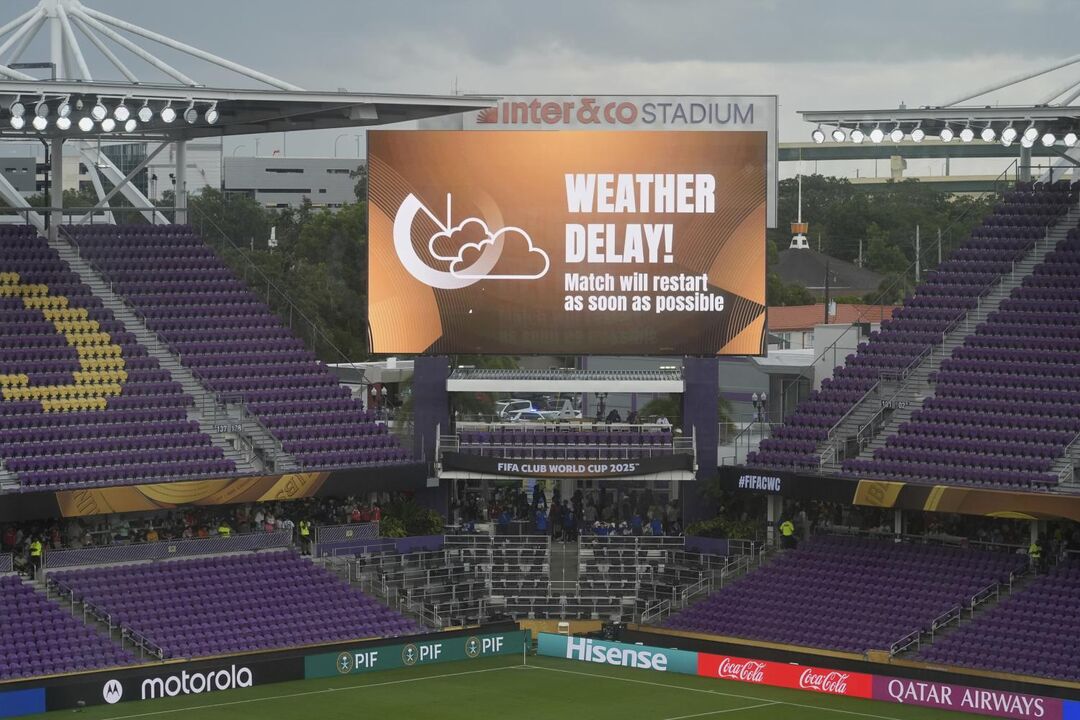 Jogo do Benfica-Chelsea em Charlotte pode atrasar devido ao mau tempo