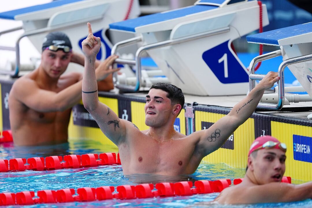 Diogo Ribeiro campeão europeu sub-23 nos 50 metros mariposa na Eslováquia
