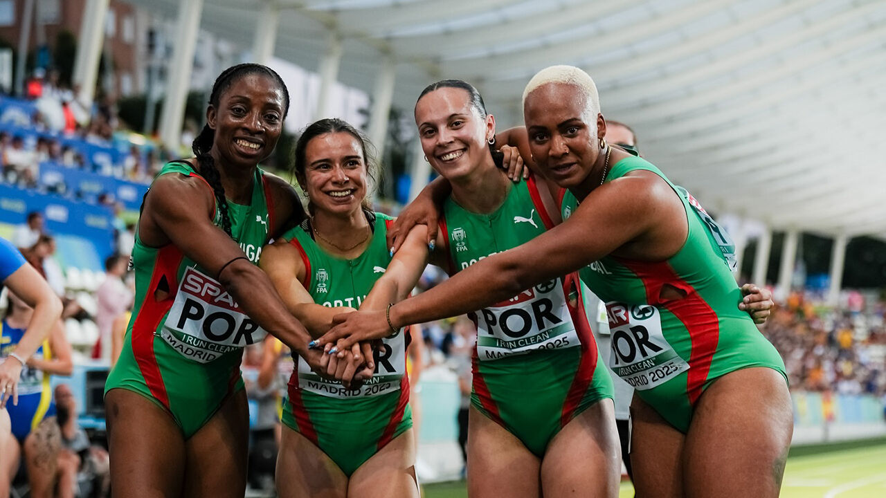 Estafeta feminina bate recorde nacional nos Europeus de equipas em Madrid