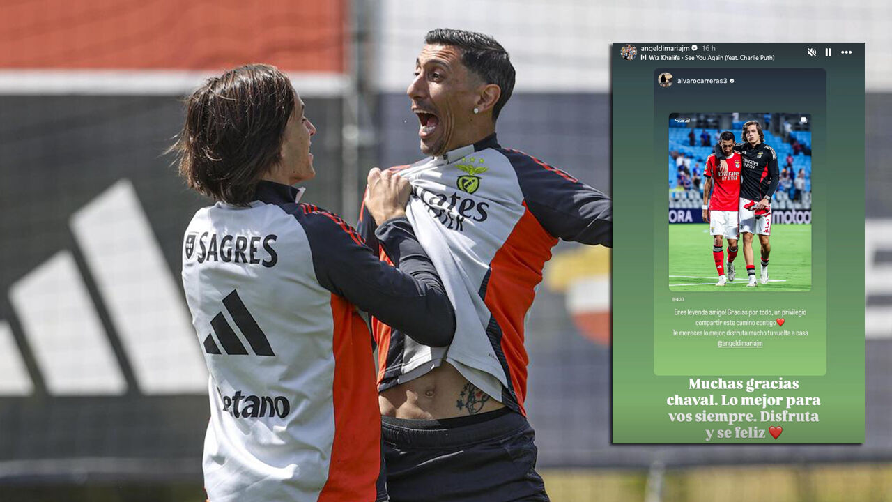 Carreras deseja o melhor a Di María no regresso a casa