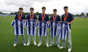 Campeões da Europa pelos sub-17 recebidos pela equipa principal do FC Porto no Olival
