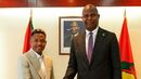 Geny Catamo encontra-se com o Presidente de Moçambique após vencer a Taça de Portugal pelo Sporting