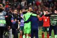 Celebração da vitória da seleção nacional de futebol