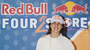 Kika Nazareth marca presença na final do Red Bull Four 2 Score em Portugal.
