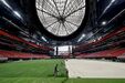 O Mercedes-Benz Stadium em Atlanta, na Geórgia