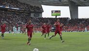Momentos após Gonçalo Guedes marcar o único golo