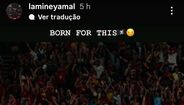 Mensagem de Yamal no Instagram