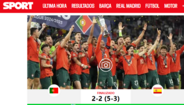 Sport - Espanha perde nos penáltis