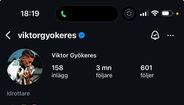 Viktor Gyökeres retirou Sporting da sua descrição nas redes sociais