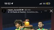 A dedicatória de Rayan Lucas