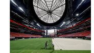 O Mercedes-Benz Stadium em Atlanta, na Geórgia