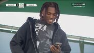 Rafael Leão assiste ao jogo do irmão na Academia do Sporting, em Alcochete