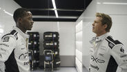 Brad Pitt e Damson Idris num filme sobre a Fórmula 1