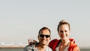 Varandas passa tempo com a família, incluindo Katarina Larsson e os filhos, Santiago e Petra