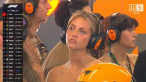 Margarida Corceiro dá nas vistas na box da McLaren no Grande Prémio de Espanha