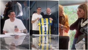 Rosario Central divulga os bastidores do momento em que Di María assinou contrato
