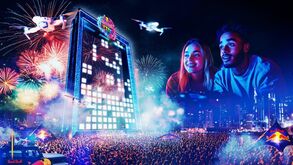 Torneio Red Bull Tetris, com drones, invade os céus e anima multidão