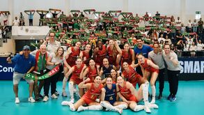 Portugal vence Eslovénia na Golden League de voleibol feminino, em Vila do Conde