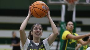 Inês Ramos num treino do Esgueira