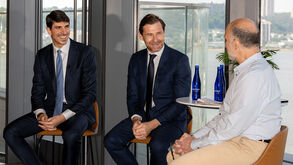 André Villas-Boas e Michele Montesi em conferência na Columbia Business School