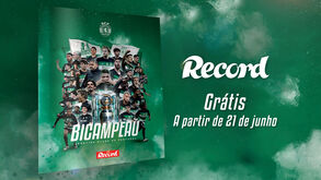Álbum Sporting bicampeão: não perca grátis com o Record a partir de hoje!