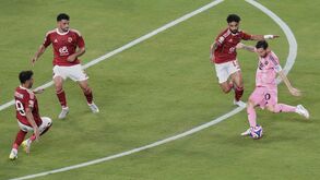 Messi em campo contra o Al Ahly no Mundial de Clubes