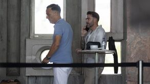 Sérgio e Nelson Rosado chegam ao tribunal para audiência